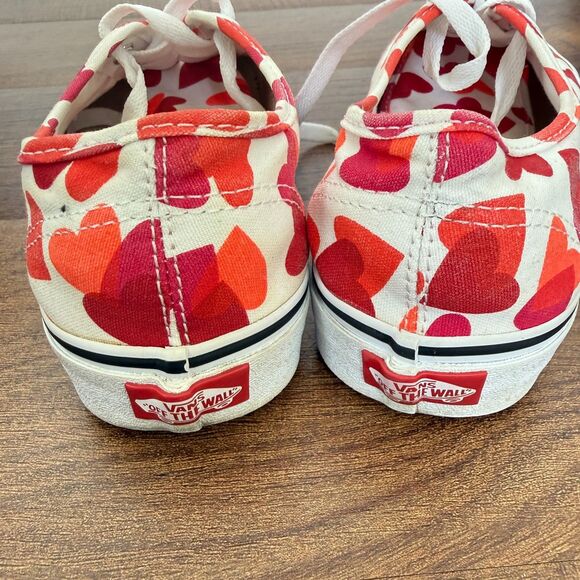 Vans Low Womens Size 9 / Mens 7.5 Valentines Heart Low Top Sneakers Skate Shoes - Picture 6 of 7